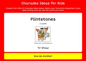 Kids Charades List 240 Ideas Updated 21 Getcharadesideas